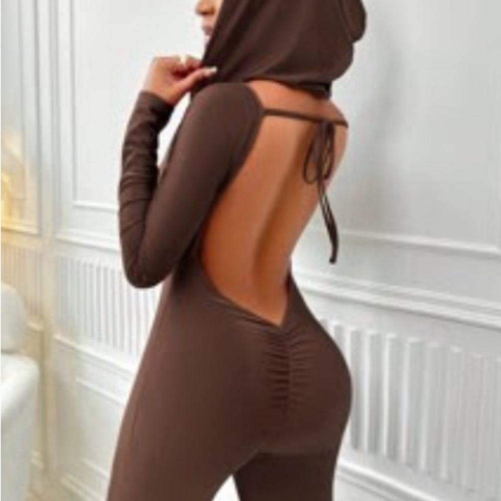 SHEIN brown catsuit